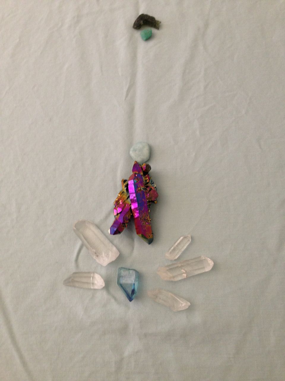 Crystal layouts for distance healings photograph