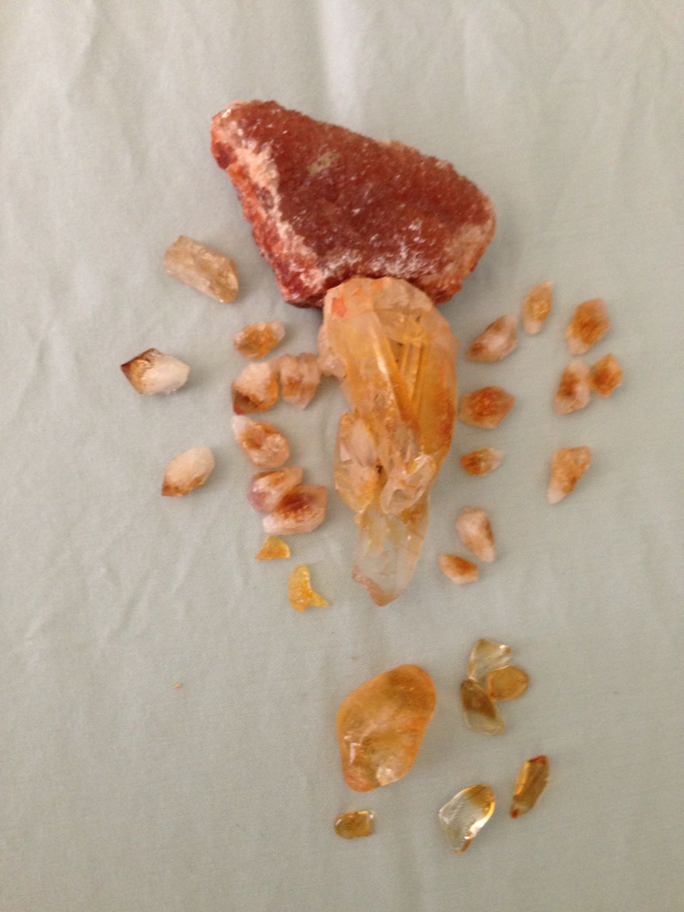 Crystal layouts for distance healings photograph