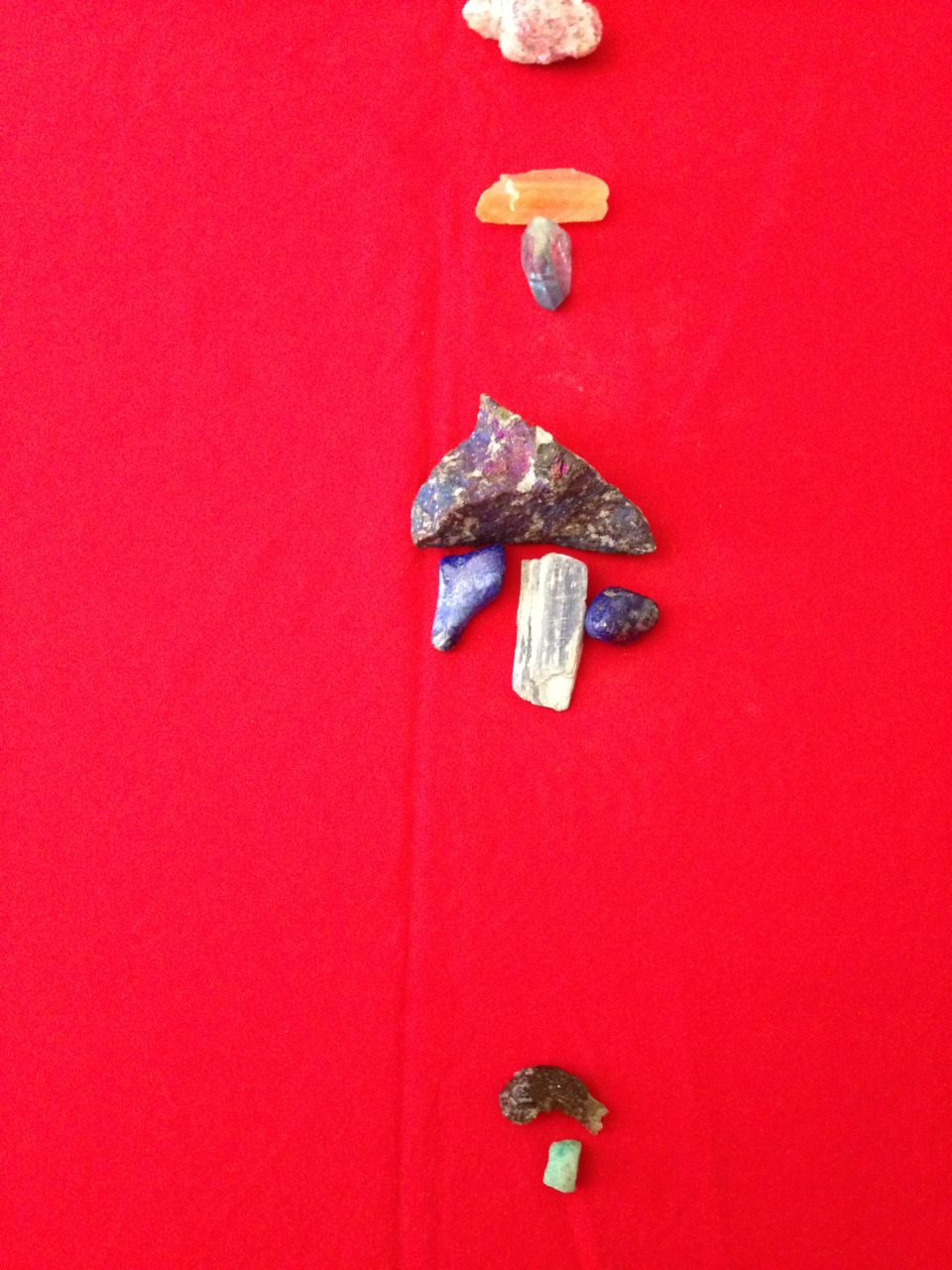 Crystal layouts for distance healings photograph