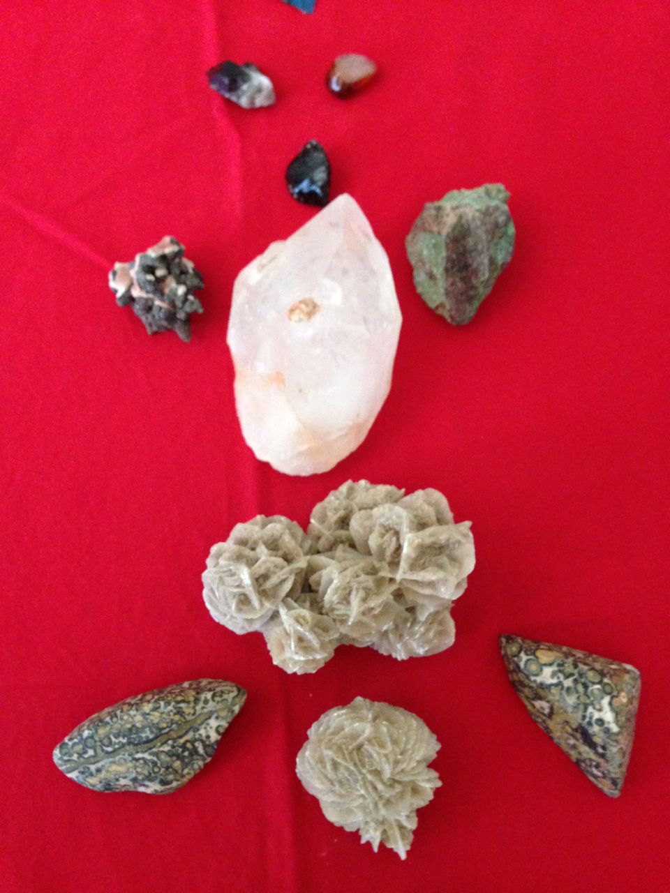Crystal layouts for distance healings photograph